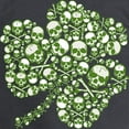 thumbnail image 3 of CafePress - Shamrock Skull St Patricks Day Long Sleeve Dark T - Long Sleeve Dark T-Shirt, 3 of 4