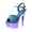 2Blue, variant on Sexy Platform Sandal Heels for Women 6 in Pole Dance Stiletto Heeled Ankle-Strap Sandals