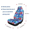 thumbnail image 5 of Sikiie Bright Flowers Car Seat Covers 2PCs Front Car Seat Covers Universal fit for Most Cars SUVs and Trucks-1, 5 of 9