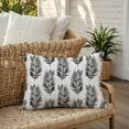thumbnail image 6 of Creative Products Black Fern Pattern 18x18 Indoor / Outdoor Pillow, 6 of 9