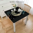 thumbnail image 2 of nygtbtfer Black Floral Tablecloth Altar Cloth Divination Cards Table Cloth Wall Decor, 2 of 7