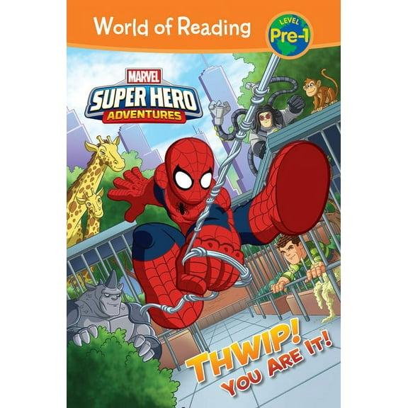 World of Reading Level Pre-1 Set 4 Marvel Super Hero Adventures: Thwip! You Are It!: Thwip! You Are It!, (Hardcover)