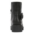 thumbnail image 2 of ZODIAC Womens Black Buckle Accent Cut Out Miller Round Toe Block Heel Zip-Up Leather Boots Shoes 8.5 M, 2 of 4