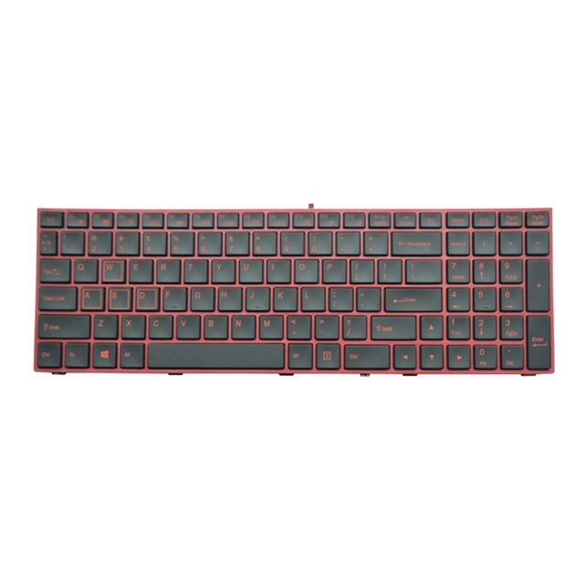 thinsony Clavier avec Rétroéclairage Universel Prêt à l'Emploi Équipement d'Entrée Cadre Rouge Touches Tableau Claviers Remplacement pour Z7