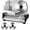 200W Meat Slicer with 2 Blades, variant on OSTBA 200W Electric Meat Slicer, 2 Removable 7.5" Stainless Steel Blades, Adjustable Thickness 0–15mm, Child Lock, for Meat Bread & Cheese