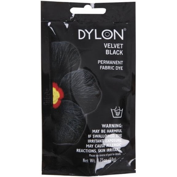 Dritz 87012 Permanent Fabric Dye, 1.75-Ounce, Velvet Black