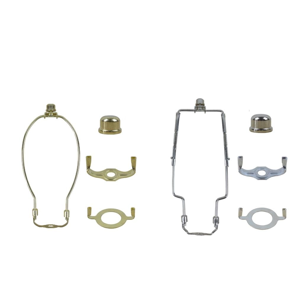 2pcs Modern Lamp Shade Harp Holder Lighting with Finial Light Fitting