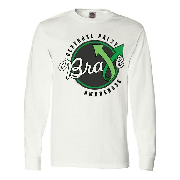 Inktastic Cerebral Palsy Awareness Brave Long Sleeve T-Shirt