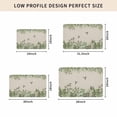 thumbnail image 5 of Hummingbird Door Mat Indoor Outdoor,Sage Green Botanical Leaf Vintage Botanical Non Slip Welcome Mat with Rubber Backing,Absorbent Fabric Front Door Mats Entryway Rug for Home Patio Entrance 18"x30", 5 of 9