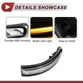 thumbnail image 4 of Luz de señal de giro LED del espejo derecho delantero para Kia Sorento 2016-2020, luz de marcador lateral No. 87623C5000 Amarillo, 4 of 6