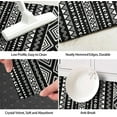 thumbnail image 6 of Black Boho Kitchen Rug Mat Decor Black and White Kitchen Rugs Sets of 2 Non-Slip Washable Kitchen Mats for Floor Set of 2, 6 of 7