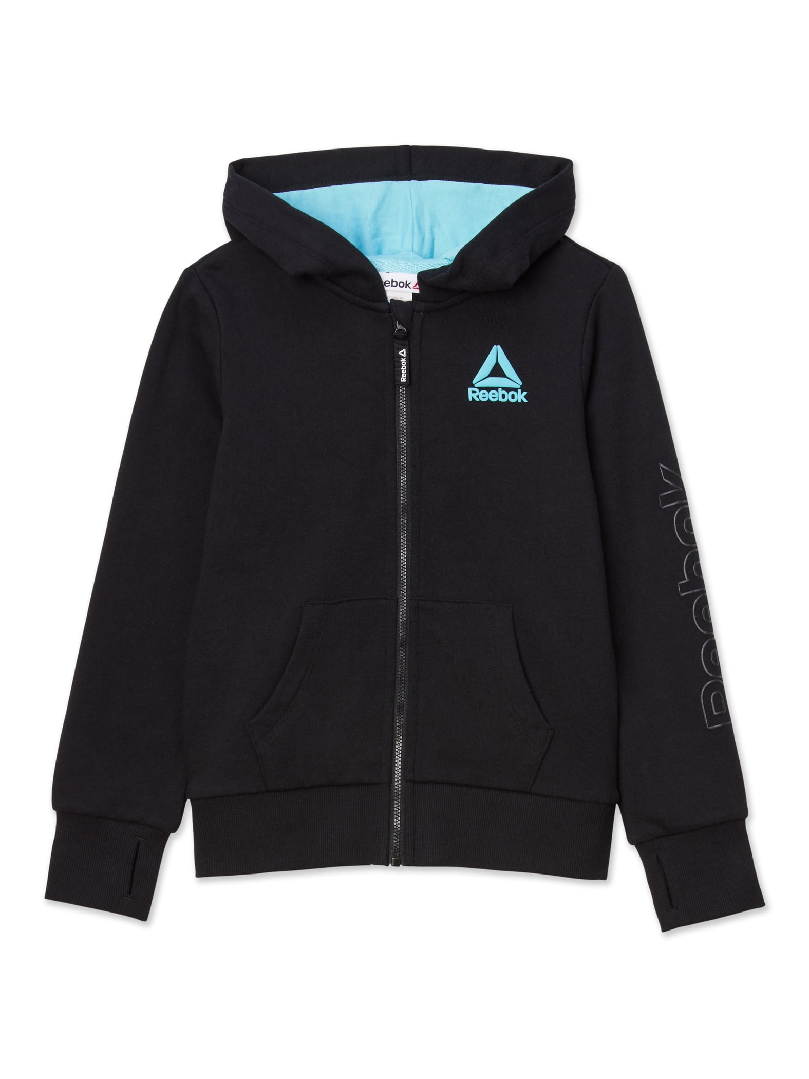 Reebok Girl's Relay Supersoft Zip Up Hoodie, Sizes 418