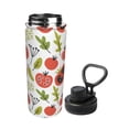thumbnail image 2 of KLL Tomatoes Pattern 18oz Insulated Water Bottle, Stainless Steel Sports Water Cup Flask with Spout and Handle Lid for Sports Travel Car& School, 2 of 7