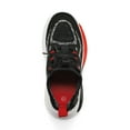 thumbnail image 5 of Bocca Boy's Athletic Sneaker Black/Red Running Shoes Lace-up 2M, 5 of 8