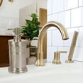 thumbnail image 3 of nu steel Dual Ridge Collection Liquid Soap & Lotion Dispenser Pump for Bathroom Kitchen Countertops DR6H, 3 of 4