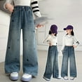 thumbnail image 7 of HIPYLO Jeans for Kids Girls Jeans Hombre Teen Girl Sweatpants Exercise Pants Clothes for 10 Year Old Girls Clothes Size 10 12 2t Girls, Blue 10-11 Years, 7 of 7