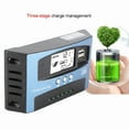 thumbnail image 3 of MPPT Solar Charge Controller, MPPT 40/50/60/100A Solar Charge Controller Dual USB LCD Display 12V 24V Auto Focus Tracking Solar Panel Regulator, 3 of 7