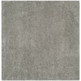 thumbnail image 4 of SAFAVIEH Lavena Solid Plush Shag Area Rug, Light Grey, 6'7" x 6'7" Square, 4 of 8