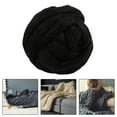 thumbnail image 6 of Chunky Wool Yarn DIY Crochet Cloth Jumbo Tubular Yarn for Scarf Hats Cushion black, 6 of 9