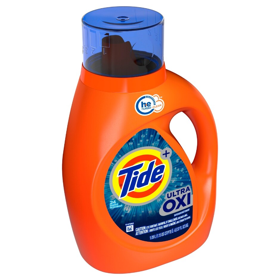 Tide Ultra Oxi Liquid Laundry Detergent (Pack 3) - 72 Loads, 111fl