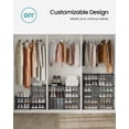 thumbnail image 4 of Shoe Rack, 8 Cubes Shoe Organizer with Doors, 32 Pair Plastic Shoe Storage Cabinet Black, 4 of 8