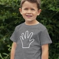 thumbnail image 4 of Fifth Birthday 5 Years Old Hand Shirt 5th Birthday Outfit for Boys and Girls Granite Heather Shirt 4T, 4 of 4
