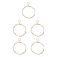 thumbnail image 1 of Qarigey Tobillera Elegante Universal Oro Plata Joyería estética con diamantes de imitación Tobilleras transparentes Cadenas para pies Oro Oro 5piezas Qarigey CBP253606, 1 of 5