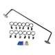thumbnail image 1 of Hanging Multi-Purpose Hanging Rod Iron Ring Clothes Organizer with Hooks Kitchen Bathroom Towel Racks, 1 of 5
