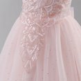 thumbnail image 6 of IBTOM CASTLE Flower Girl Sparkly Sequins Shiny Butterfly Formal Wedding Tulle Dress Junior Pageant First Communion Easter Princess Party Birthday Ball Gown 11-13 Years Pink, 6 of 7