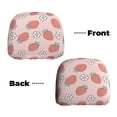 thumbnail image 6 of Kdxio Strawberry And Flowers Pattern Print 2 Piece Car Head Rest Covers Set Auto Front/Rear Seats Headrest Cover Universal Fit Most Cars,Sedan, SUV, 6 of 9