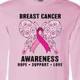 thumbnail image 4 of Inktastic Breast Cancer Awareness Hope Support and Love Long Sleeve T-Shirt, 4 of 5