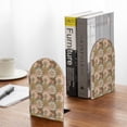 thumbnail image 5 of Picia Mandala Pattern Wood Bookends for Shelves,Non-slip Bookends, Heavy Duty Wooden Bookend Support,1 Pair, 5 of 8