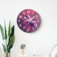 thumbnail image 4 of 16 Inch Wall Clock Battery Operated Silent Clock Decorative for Office, Kitchen, Outdoor, Living Room，Colourful Unicorn on Ocean in Night Multicolor, 4 of 4