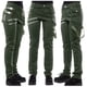 thumbnail image 1 of WILLBEST Pantalones Casuales de Mujer, Pantalones Vaqueros Ajustados de Halloween, Pantalones de Moda Retro Góticos para Mujer Mediana, 1 of 4