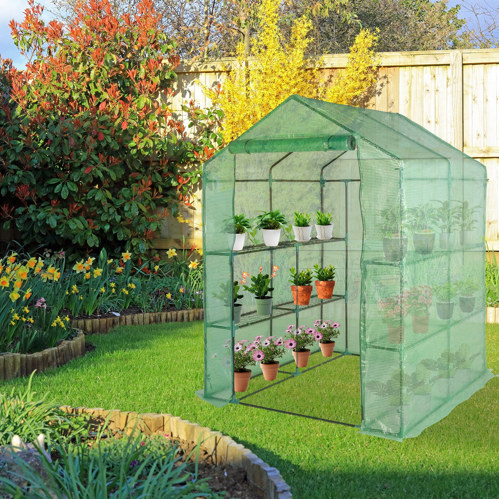 Winado 57" x 57" Portable Green House  for Graden Patio Green