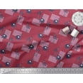 thumbnail image 2 of Soimoi Poly Georgette Fabric Bird,Coconut Tree & Elephant Kids Decor Fabric Printed Yard 52 Inch Wide, 2 of 3