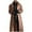 Khaki, variant on FYEGRE PU Leather Long Jacket for Men's Vintage Lapel Gothic Trench Coat Outwear Black L