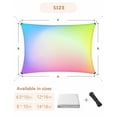 thumbnail image 6 of Sun Shade Sail 6.5x10Ft Spring Abstract Colorful Gradient Texture Uv Block Sunshade Canopy Outdoor Shade Cover Rectangle Shade Cloth For Patio Garden Yard Deck Pergola, 6 of 6