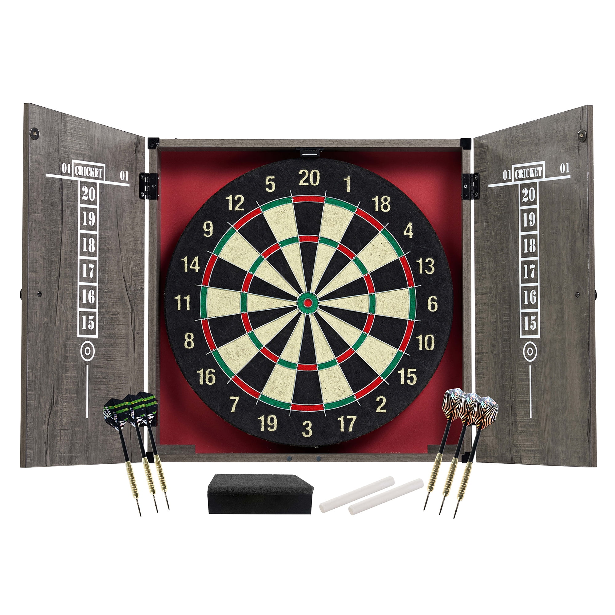 Ensemble de meubles pour cible de fléchettes MD Sports Bristle Armoire À Flechettes En Poils