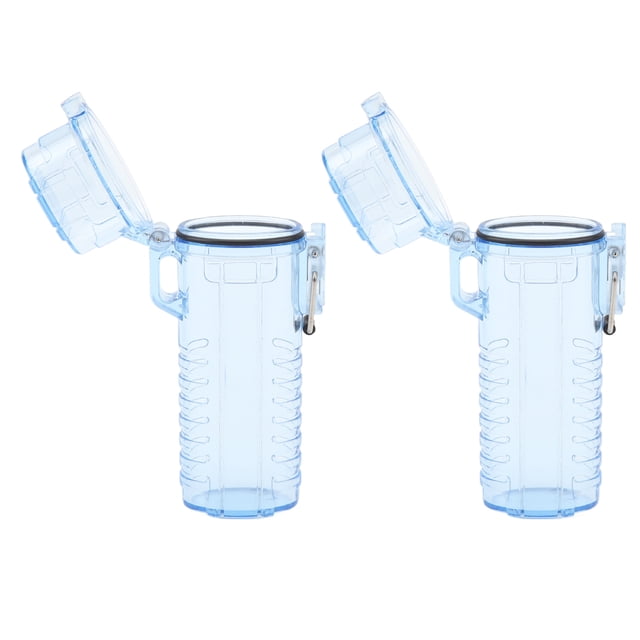 2Pcs Transparent Waterproof Lighter Case, Protects Lighter and Smoke, Lightweight and Compact Storage
