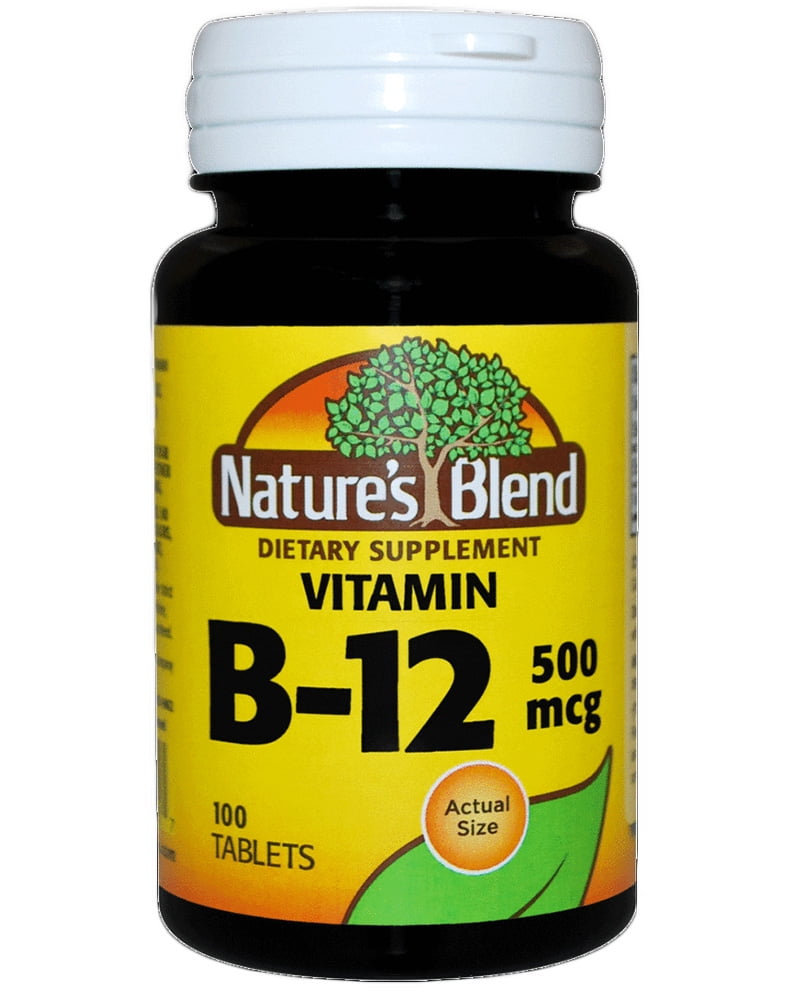 Nature's Blend Vitamin B12 500 mcg Tablets 100 ct