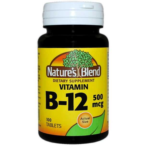 Nature's Blend Vitamin B12 500 mcg Tablets - 100 ct - Walmart.com