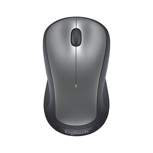 LogitechSouris Sans Fil Pleine Taille Ambidextre avec Récepteur USB Argent