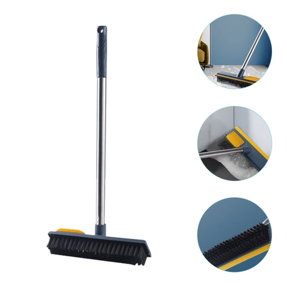 Raindrops 38cm Floor Scrub Brush with Extendable Telescopic Handle, Heavy-Duty Grout Cleaner and Deck Scraper for Bathroom & Outdoor Use