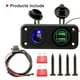 thumbnail image 3 of Dual USB Charger Socket Panel with Screw Waterproof Adapter Dual USB Ports for 12V-24V boat Marine RV, Lights shamjiam panel de enchufe usb del coche, 3 of 8