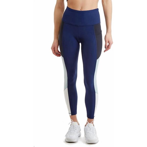 Turtle Bay New York Women's Side Color Block 24" inseam Leggings with Pockets
