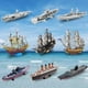 thumbnail image 2 of Rompecabezas de metal con hechizo de amor de barco de guerra Steel Golem, modelo ensamblado a mano tridimensional 3D, 2 of 5