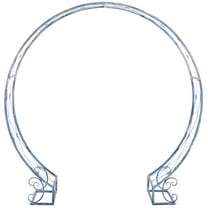 SAFAVIEH Mizell Outdoor Patio Moon Gateway, Mossy Blue