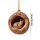 thumbnail image 3 of Herunwer Animal Christmas Ornament, Owl & Raccoon 2D Acrylic Hanging Ornaments for Christmas Tree, Holiday Decoration, 3 of 5