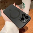 thumbnail image 1 of Luxury Matte For Magsafe Wireless Charging Case For iPhone 15 11 13 12 14 Pro Max Plus Magnetic Phone Cases Lens Protector Cover, 1 of 7